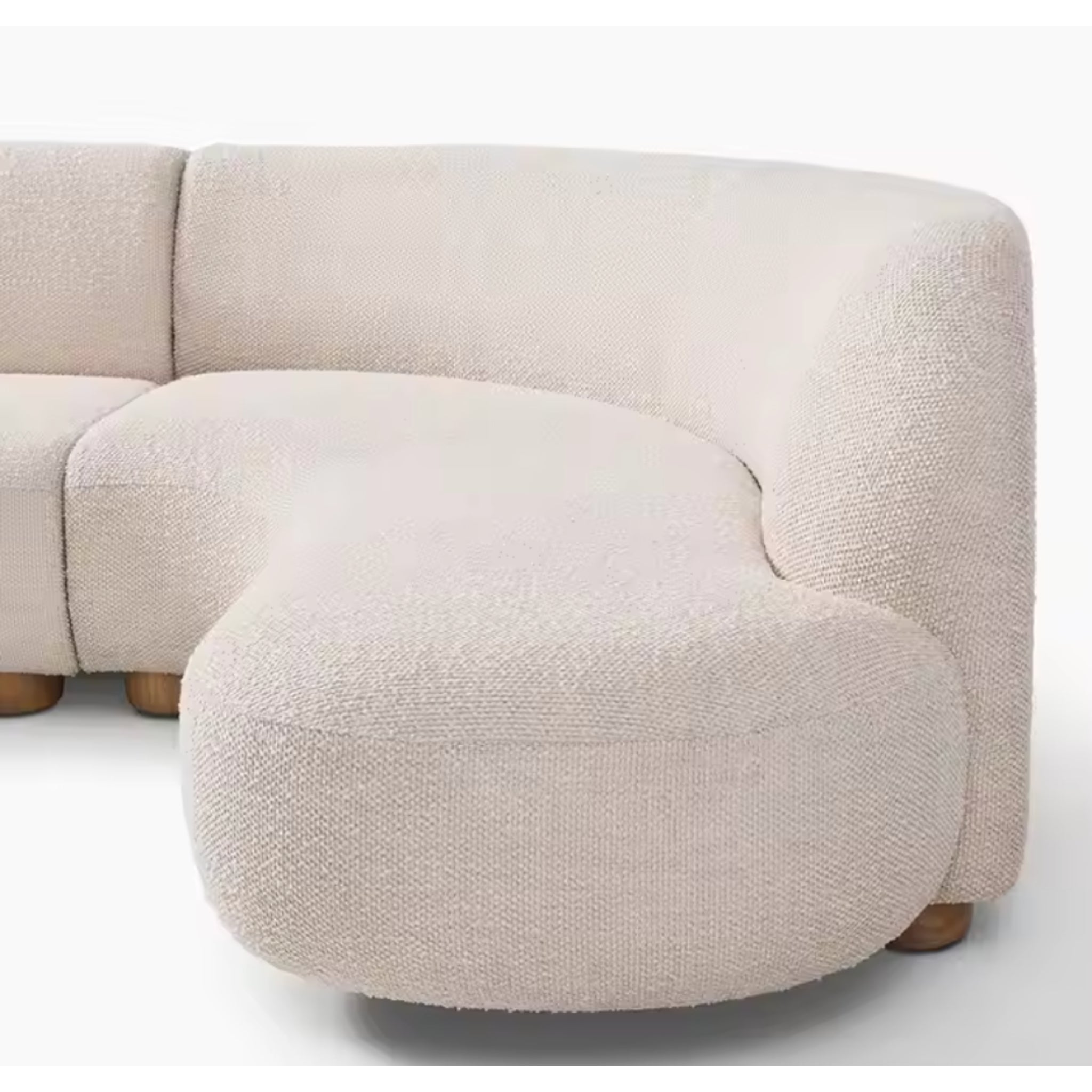 Nordholm Cove 95-Inch Modular Bouclé Curve Sectional
