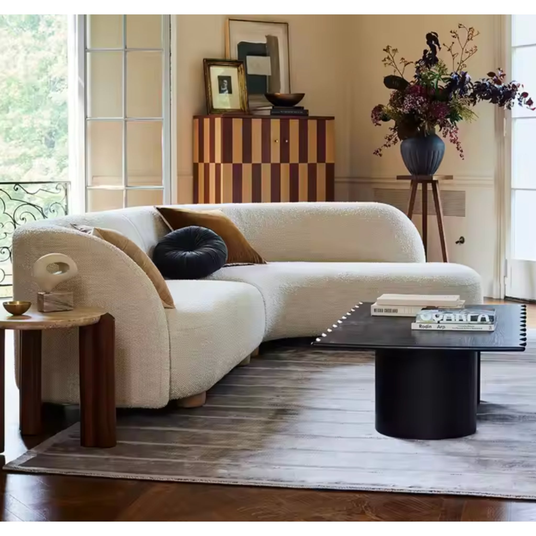 Nordholm Cove 95-Inch Modular Bouclé Curve Sectional