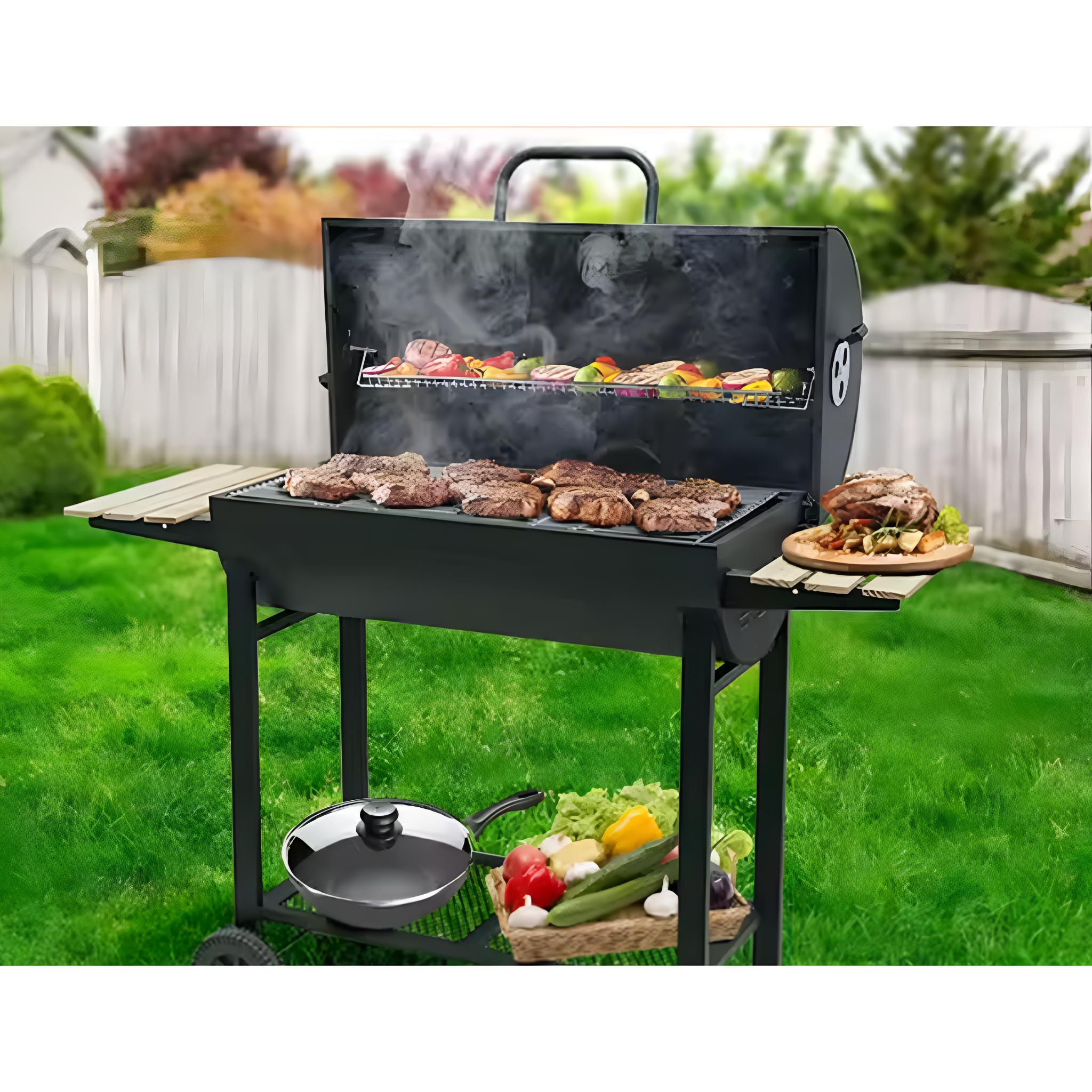 BlackHearth YardMaster Barrel Charcoal Cart Grill