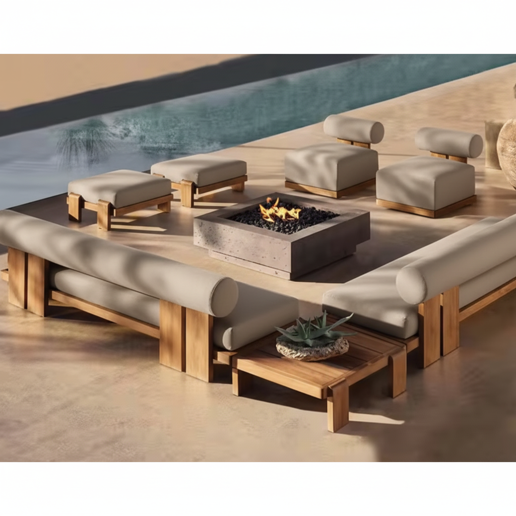 TerraFirme Ember Lounge & Firepit Set